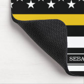 Polizeichef der Thin-Gold-Line-Dispatcher Mousepad (Ecke)