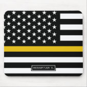 Polizeichef der Thin-Gold-Line-Dispatcher Mousepad (Vorne)