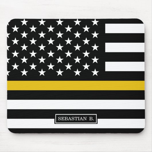Polizeichef der Thin-Gold-Line-Dispatcher Mousepad (Vorne)
