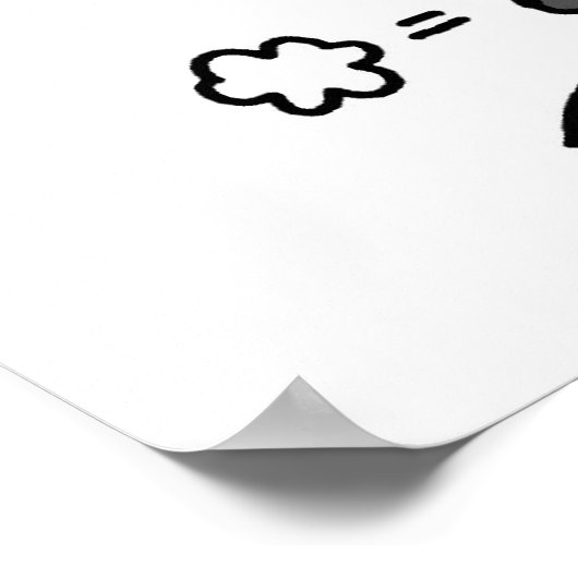 Polizeichef des Strichmännchens Poster (Ecke)