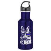 Polizeichef Edelstahlflasche (Vorderseite)