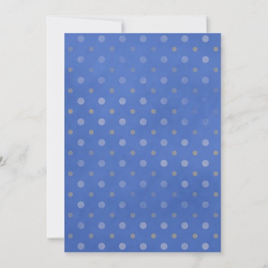 Polizeichef für Blau und Gold Einladung (Rückseite)