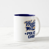 Polizeichef Geschenk- Zweifarbige Tasse (VorderseiteRechts)