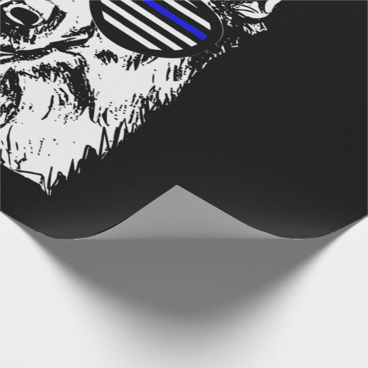 Polizeichef Geschenkpapier (Ecke)