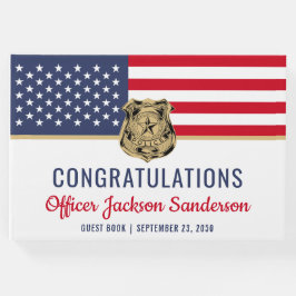 Polizeichef Militärruhestandsflagge Gästebuch