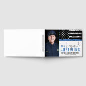 Polizeichef-Renten-Thin-Blue-Line-Foto Gästebuch (Voll)