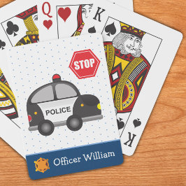 Polizeichef und Autokid Spielkarten