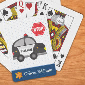 Polizeichef und Autokid Spielkarten