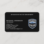 Polizeichef Visitenkarte (Vorderseite)