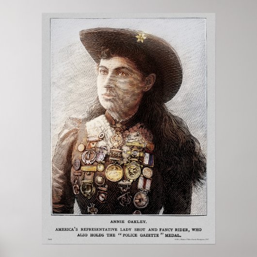 Polizeichlette Annie Oakley (Farbe) Poster (Vorne)