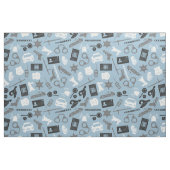 Polizeichools und Symbole blau Stoff (Fat Quarter (45,7 x 55,9 cm))