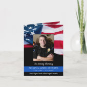 Polizeidienstleistung - Strafverfolgung Bestattung Dankeskarte (Vorderseite)