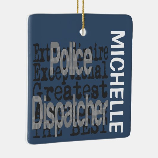 Polizeidienstmitarbeiter CUSTOM Keramikornament (Rechts)