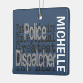 Polizeidienstmitarbeiter CUSTOM Keramikornament (Links)