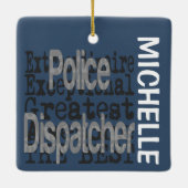 Polizeidienstmitarbeiter CUSTOM Keramikornament (Rückseite)