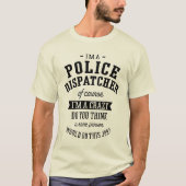 Polizeidienstmitarbeiter Gift Funny Job Title T-Shirt (Vorderseite)