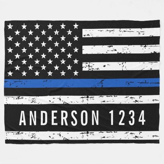 Polizeidirektor für Personalisiertes Abzeichen von Fleecedecke (Vorderseite (Horizontal))