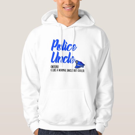 Polizeieinheit, aber cooler hoodie (Vorderseite)