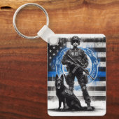 Polizeieinheit K9 Schlüsselanhänger (Vorderseite)