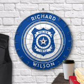 Polizeiemblem Dartscheibe