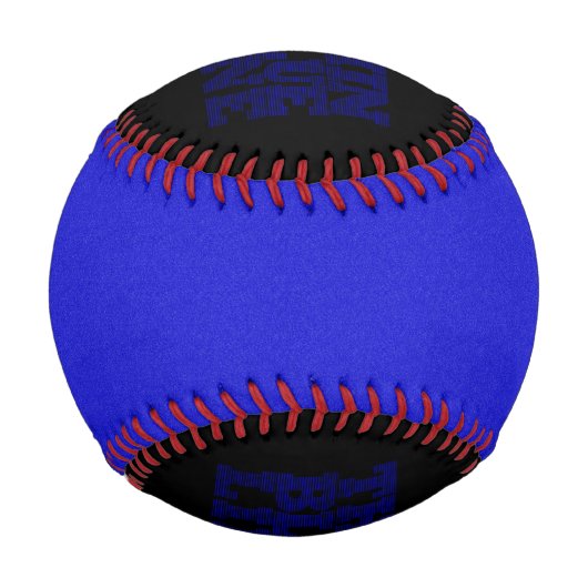 Polizeifächer mit dünner blauer Linie Baseball (Rückseite)