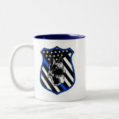 Polizeifahne Abzeichen Tasse (Links)