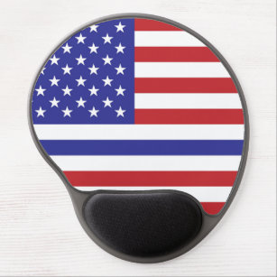 Polizeifahne blaue Linie vereinte Staaten amerikan Gel Mousepad