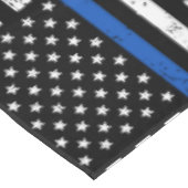 Polizeifahne - Durchsetzung der Thin Blue Line Tischdecke (Schrägansicht)