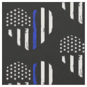 Polizeifahne Herzgewebe Stoff (Nahaufnahme)