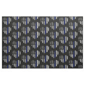 Polizeifahne Herzgewebe Stoff (Fat Quarter (45,7 x 55,9 cm))