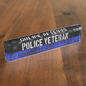 Polizeifahne Namensplakette (Seite)