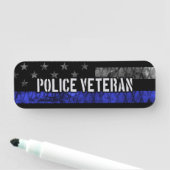 Polizeifahne Namensschild (Beispiel)