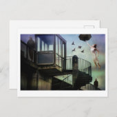 Polizeifantasie des surrealistischen Staat Postkarte (Vorne/Hinten)