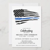 Polizeifeier zum Gedenken an das Leben in dünner b Einladung (Rückseite)