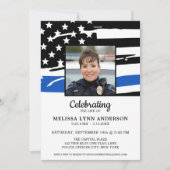 Polizeifeier zur Gedenkfeier für das Leben in blau Einladung (Vorderseite)