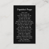 Polizeifeuer der dünnen Goldlinie 911 Visitenkarte (Rückseite)