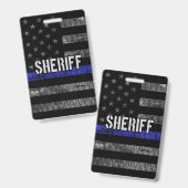 Polizeiflagge Ausweis (Vorder- & Rückseite)