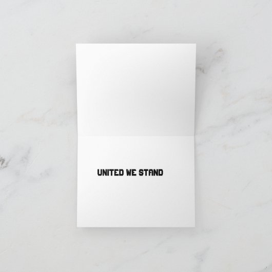 Polizeiflagge Dankeskarte (Innenseite)