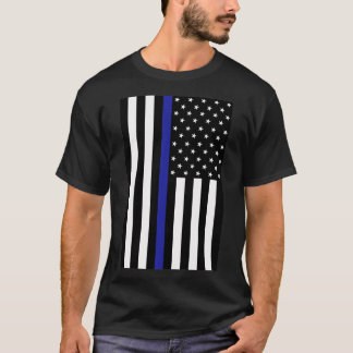 Polizeiflagge der dünnen blauen Linie 2 T-Shirt