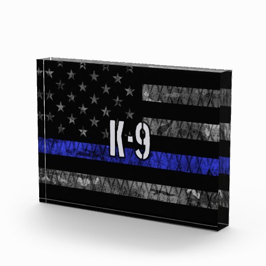 Polizeiflagge der K-9-Einheit Fotoblock (Rechts)