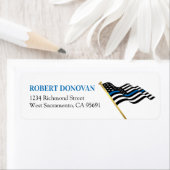 Polizeiflagge der Thin Blue Line (Insitu)