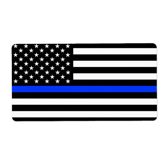 Polizeiflagge der Thin Blue Line (Vorne)