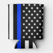 Polizeiflagge der Thin Blue Line Dosenkühler (Vorderseite)