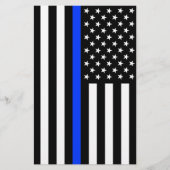 Polizeiflagge der Thin Blue Line Flyer (Vorne)