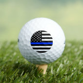 Polizeiflagge der Thin Blue Line Golfball (Insitu T-Shirt)