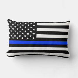 Polizeiflagge der Thin Blue Line Lendenkissen