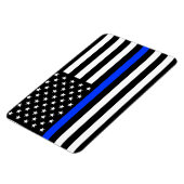 Polizeiflagge der Thin Blue Line Magnet (Linke Seite)