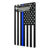 Polizeiflagge der Thin Blue Line Mini Klemmbrett (Gewinkelt2)