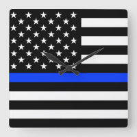Polizeiflagge der Thin Blue Line
