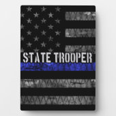 Polizeiflagge des Staat in Not Fotoplatte (Vorderseite)